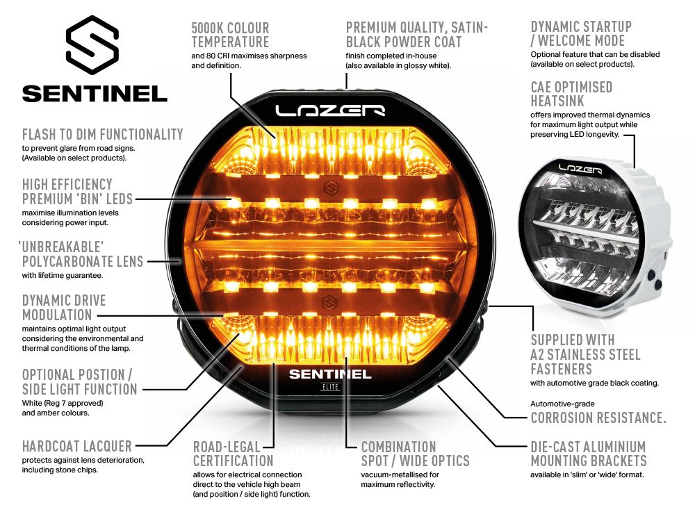LAZER LAMPS SENTINEL 9'' HIGHLINE