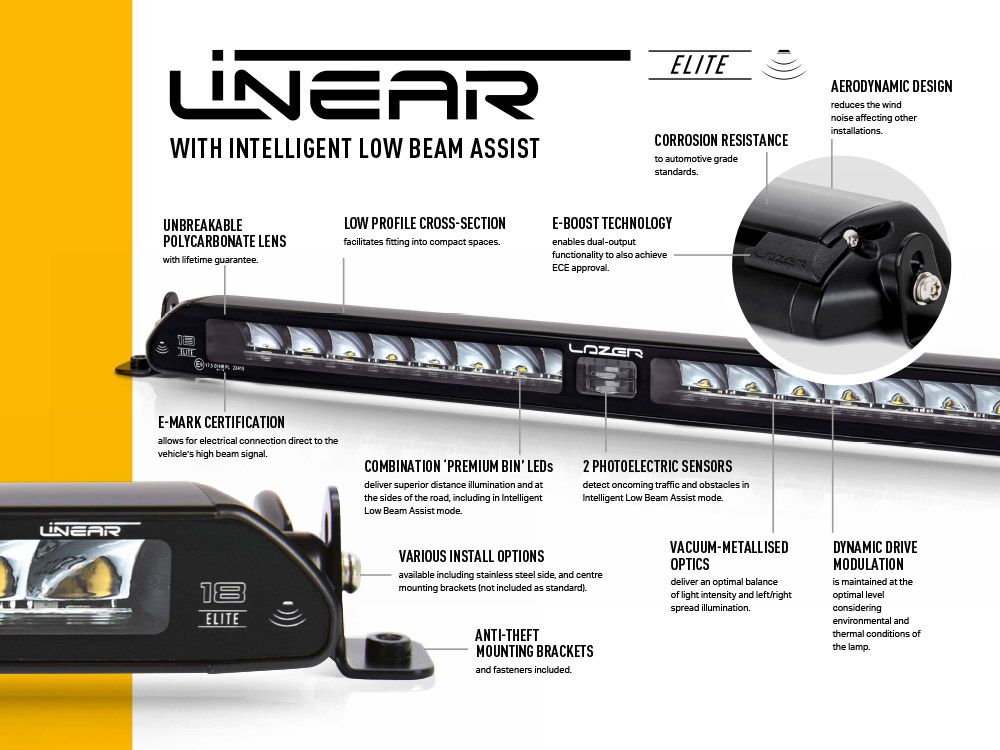 LAZER LAMPS LINEAR-18 ELITE WITH I-LBA