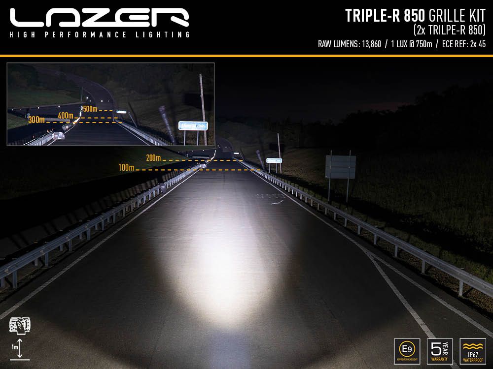 LAZER LAMPS FORD RANGER XLT (2023+) GRILLE KIT