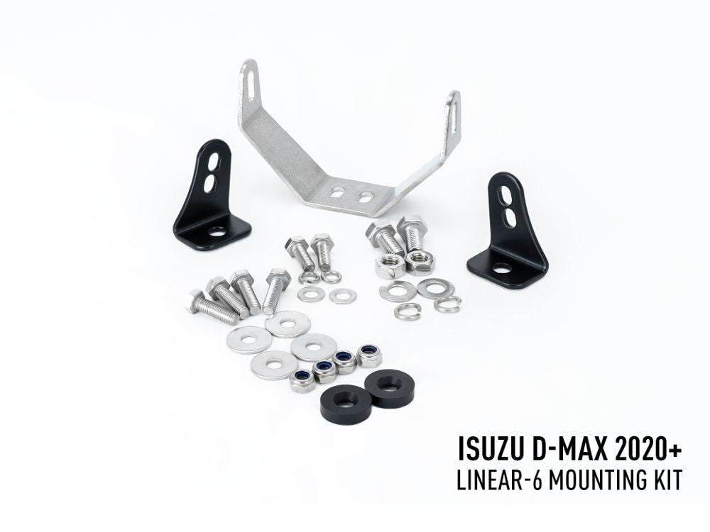 LAZER LAMPS ISUZU D-MAX (2021+) MOUNTING KIT WITH LINEAR 6 ELITE