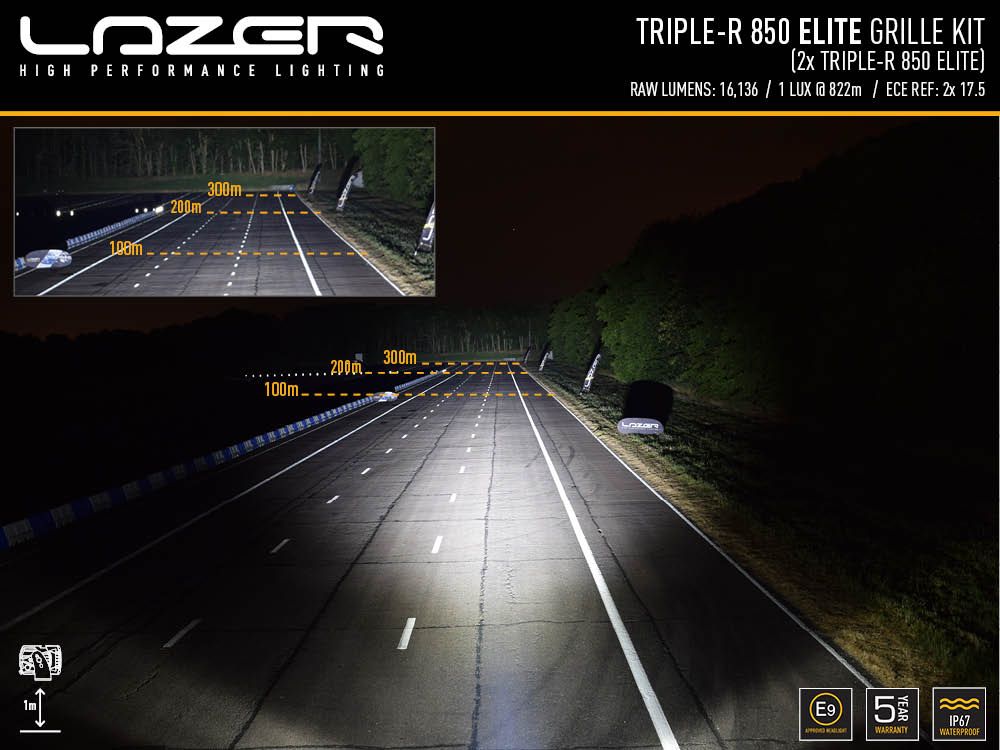 LAZER LAMPS FORD RANGER XLT (2023+) GRILLE KIT